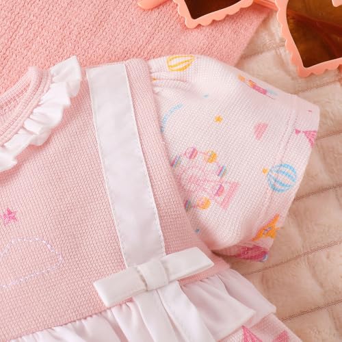 Hopscotch Baby Girls Cotton Bodysuit in Pink Color For Ages (12-24 Months)