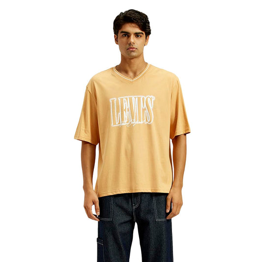 Levi's Men's Regular Fit T-Shirt (0058J-0001_Yellow XL)