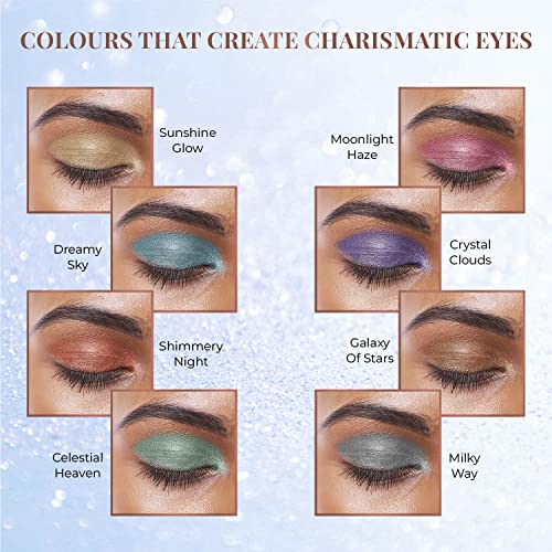 Just herbs 8 in 1 Herbal Metallic-shimmer finish, Long Lasting & Ultra Smooth Eye Shadow Lidsticks with Kumkumadi - 12gm (Infinity & Beyond)