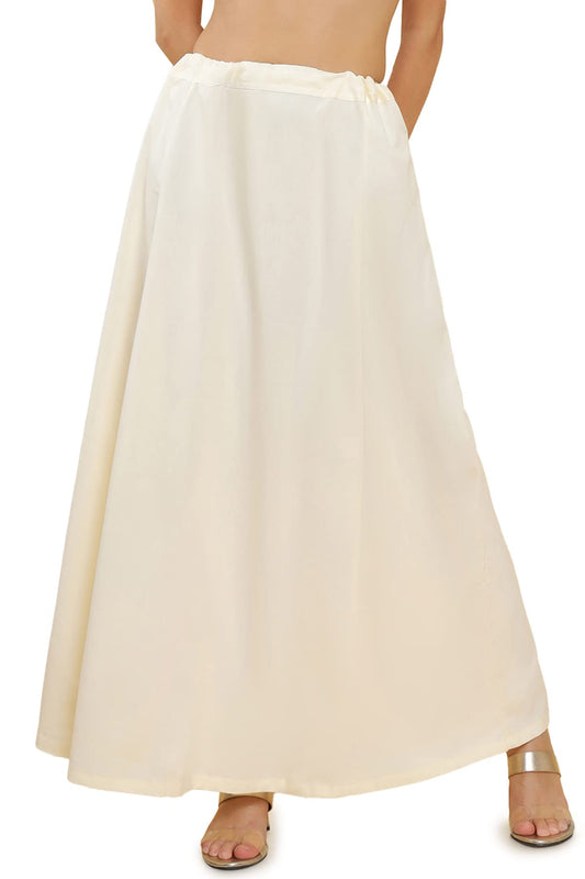 Soch Cream Cotton Blend Petticoat