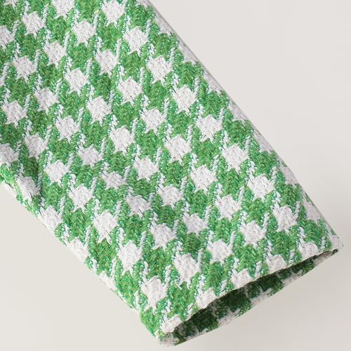 Hoscotch Girls Houndstooth Green Full Sleeves Skirt Set For Ages (3-4 Years)