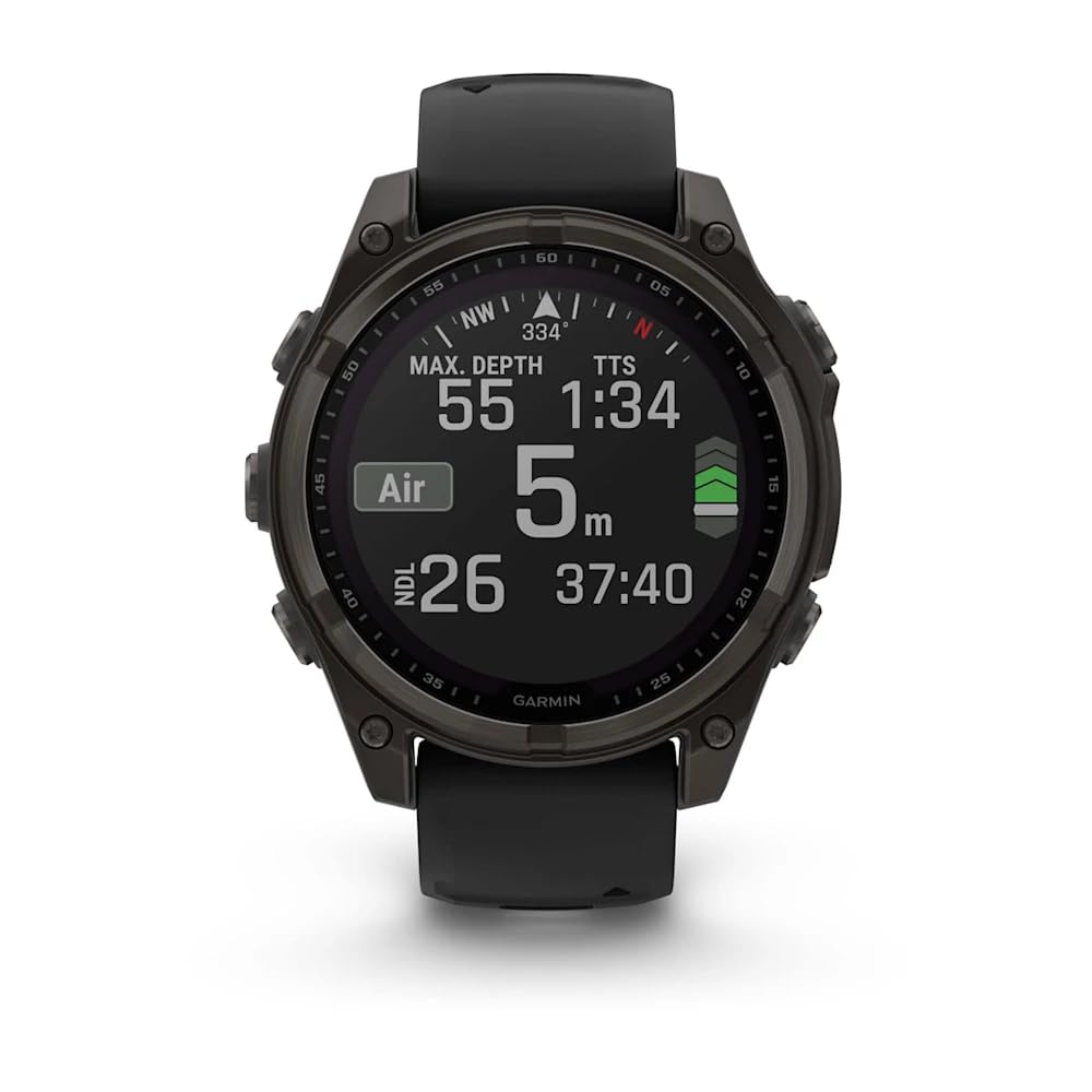 Garmin Fenix 8-47 MM |Premium Multisport GPS Smartwatch with Solar Charging | Upto 48 Days of Battery Life with Built-in Speaker, LED Flashlight and Microphone | Advanced Health Monitoring Features