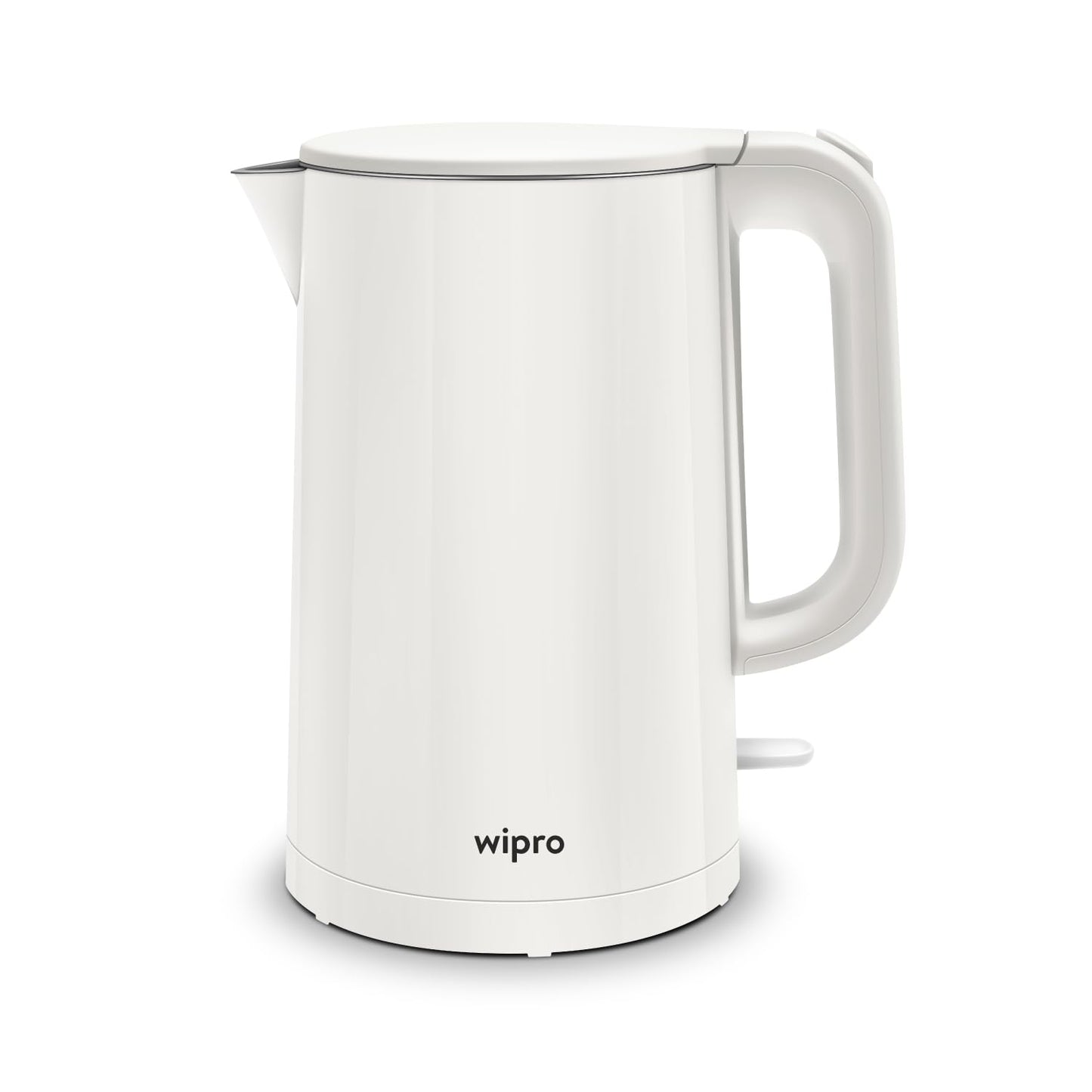 wipro ABS Elato BK210 Cool Touch Double Layer Electric Kettle, 1.5 Litres, Anti-Rust Shield, Super Fast Heating, 3X Protection-Overheating, Dry Boil & Auto Shut-Off,1000 Watts, 2 Years Warranty, White