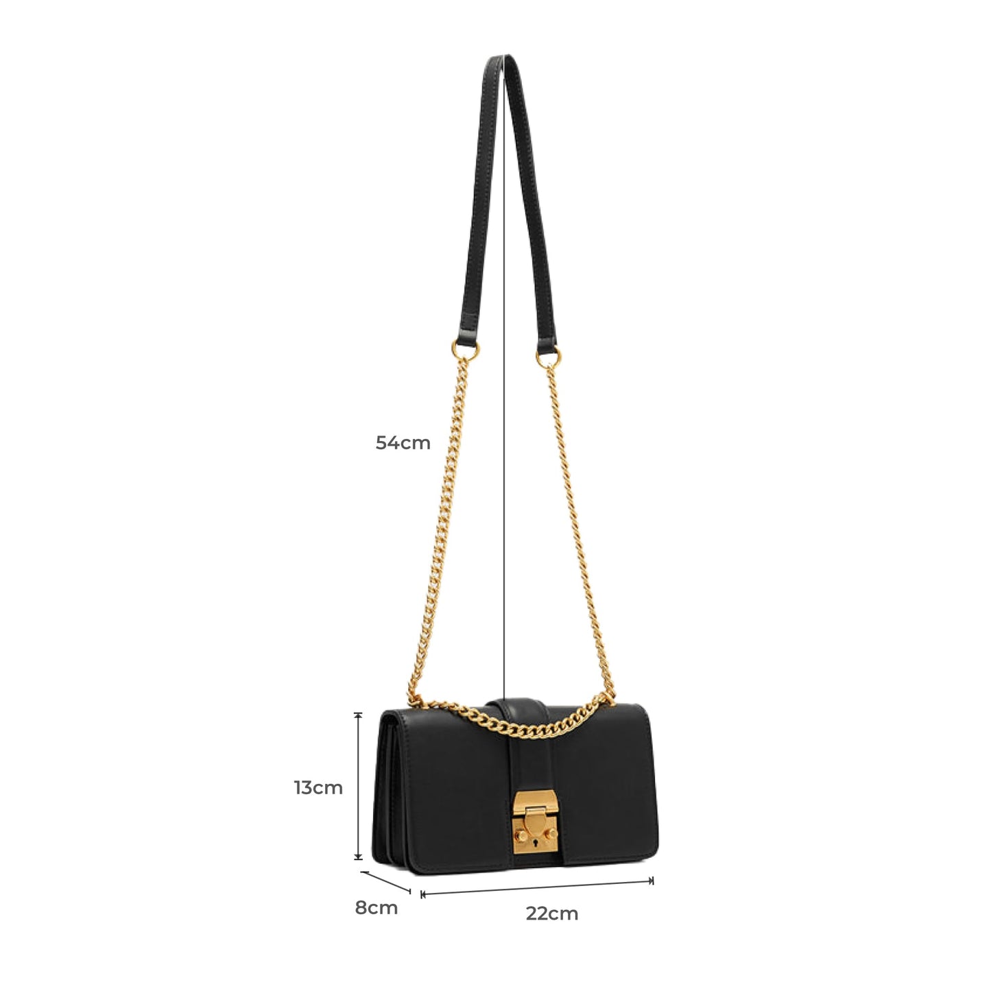 Miraggio Scarlet Solid Crossbody Bag with Convertable Sling/Shoulder Chain for Women