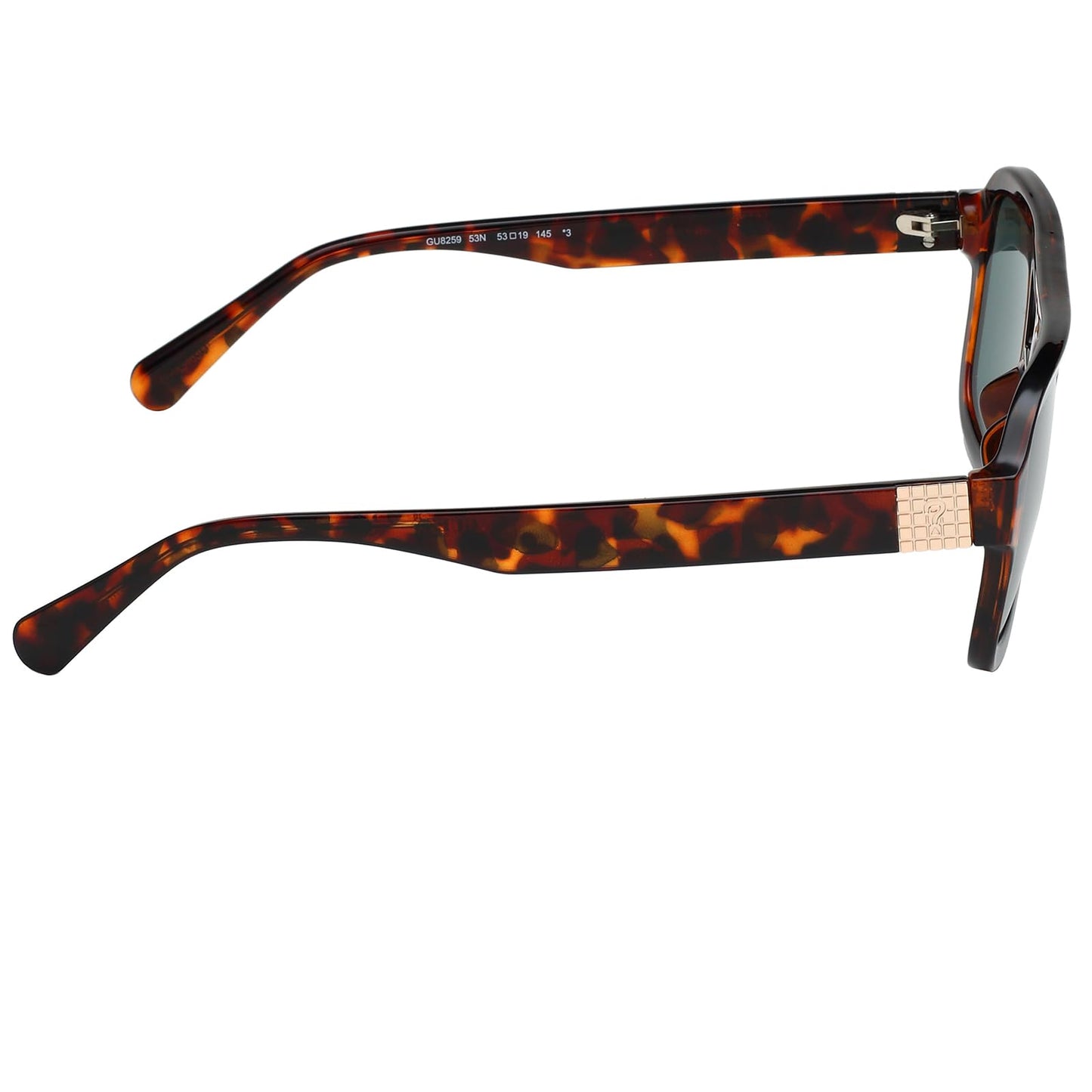 GUESS Solid Square Unisex Non-Polarized Sunglasses -(Gu8259 53N 53 S |53| Green Color Lens), Small