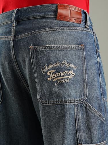 Mid-Wash Loose Fit Low Rise Jeans