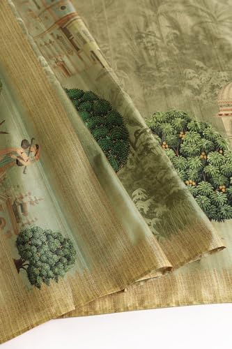 Soch Women's Art Silk Kurta Suit Set (CWA5CD22248_Sap Green