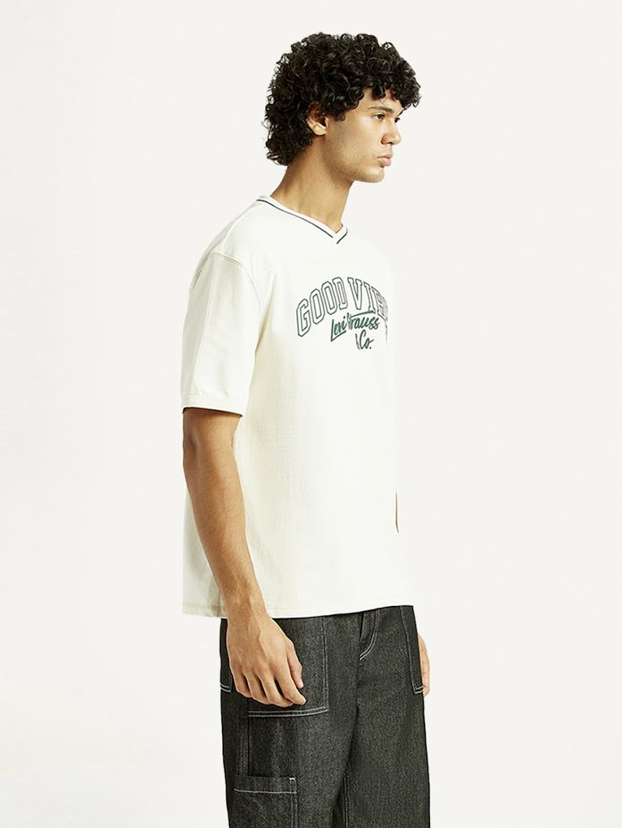 Levis Men's Printed Relaxed Fit T-Shirt, 4501, L