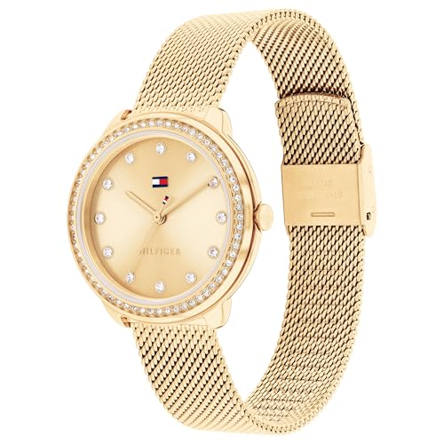 Tommy Hilfiger Quartz Gold Dial Stainless Steel Strap Watch for Women