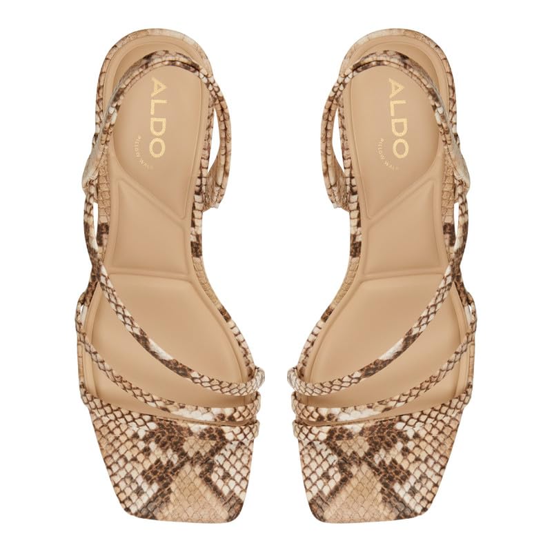 Aldo ATLANTICUS-IN967 Women Brown Multi Block Heel Sandals