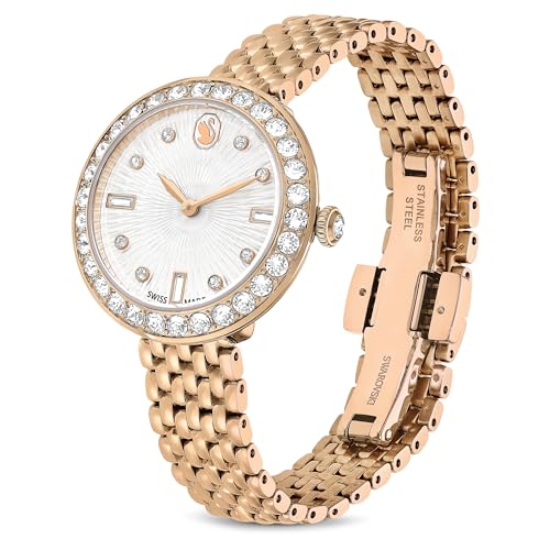 Swarovski Metal Analog Rose Gold Tone Dial Women's Watch-5672981, Band Color-Rose Gold