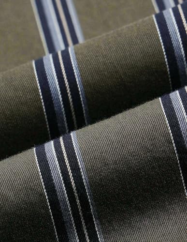 Arrow Sports Men's Striped Slim Fit Shirt (ASAJSH1451_Olive