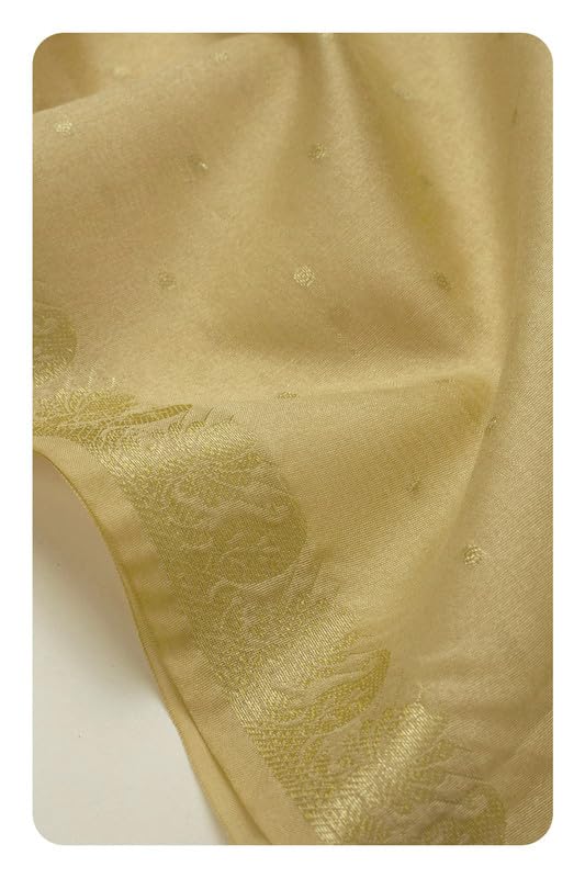 Soch Womens Beige Zari Woven Dupatta With Zari