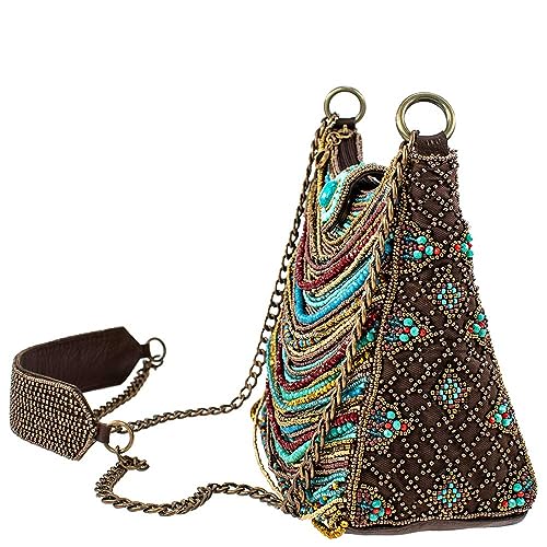 Mary Frances Sway with Me Beaded Shoulder Handbag, Multicoloured