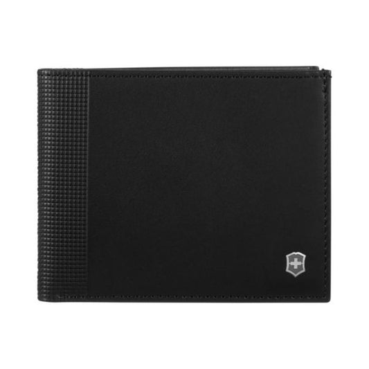 Victorinox Altius Alox, Bi-Fold Leather Wallet with RFID Protection for Men, Black (611570)