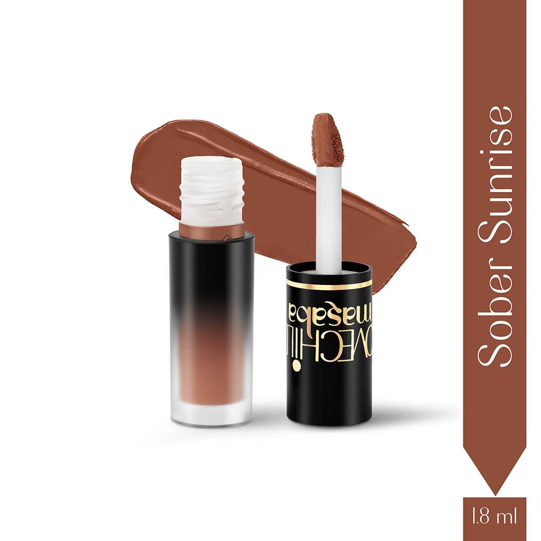 LoveChild Masaba Pocket Liquid Lipstick, Pack of 3 Transfer-Proof, Hydrating Matte Shades with Free Pouch, Hyaluronic Acid, Jojoba Oil & Vitamin E for Long-Lasting, Nourished Lips, Combo 2, 5.4ml