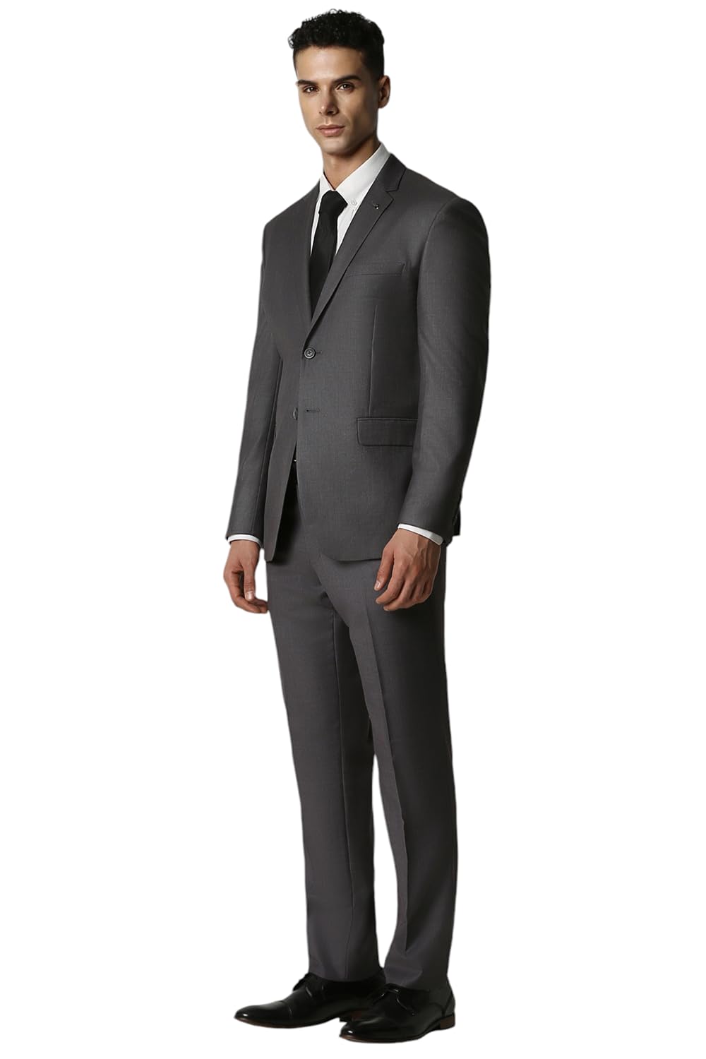 Van Heusen Men's Notch Lapel Slim Suit Jacket (VHSU1M76914_Grey_38)