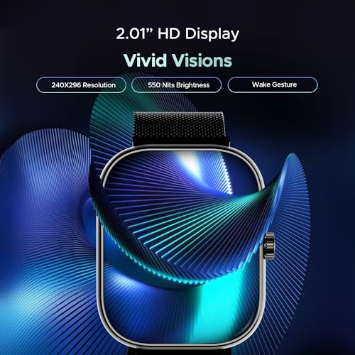 boAt Newly Launched Wave Sigma 3 w/Turn-by-Turn Navigation, 2.01" HD Display, BT Calling, Crest+ OS, QR Tray, Watch Face Studio, Coins, Emergency SOS Smart Watch for Men & Women(Metal Black)