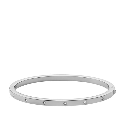Fossil Girl Sadie Silver Push Button Clasp Bracelet Jf04420040