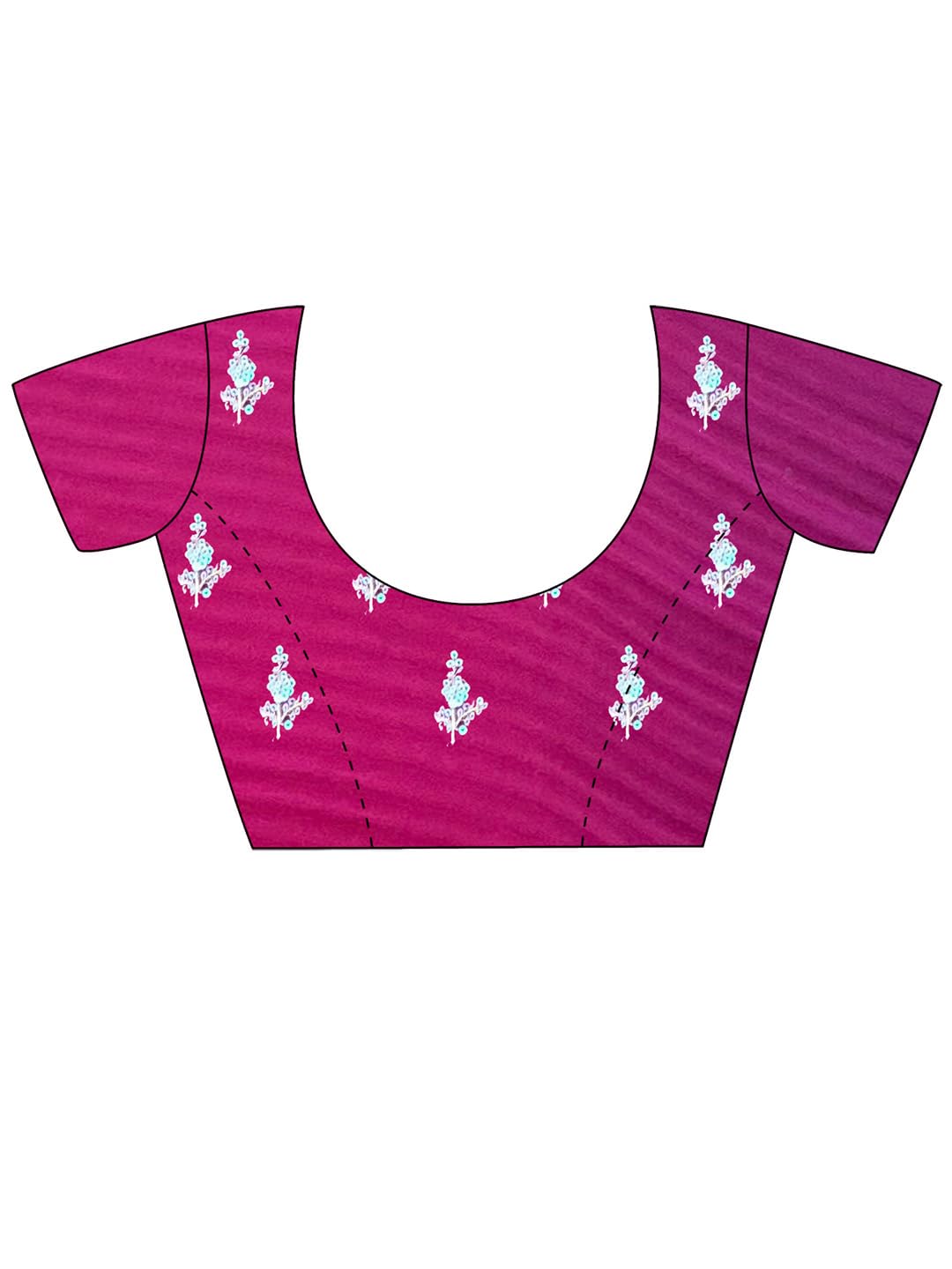 AKHILAM Women's Pink Georgette Sequins Embellished Saree with Unstitched Blouse Piece (KESARI2908_KR)