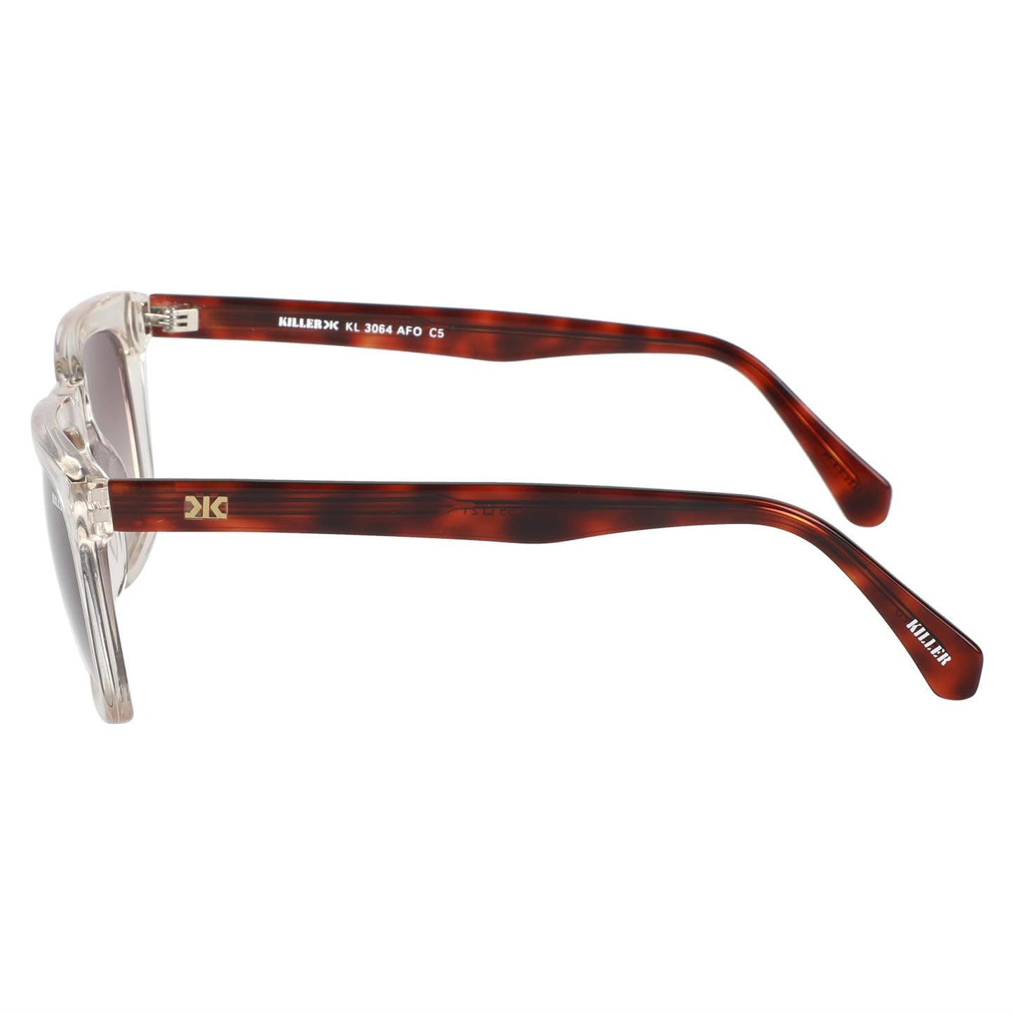 KILLER Unisex Sunglass - Square Shaped Polycarbonate Lens Sunglasses For Men & Women, Boys & Girls, Color - Frame - Clear, Lens - Grey