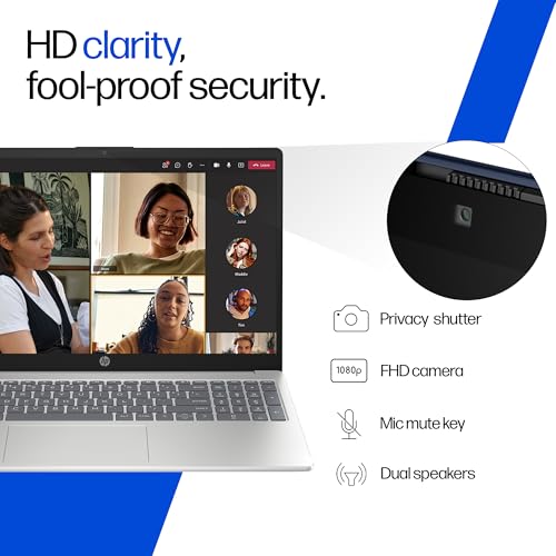 HP 15, Intel Core 3 100U (16GB DDR5, 512GB SSD), Micro-Edge, Anti-Glare, 15.6''/39.6cm, Win11, M365* Office24, Silver, 1.59kg, fd0885TU, FHD Camera, Backlit, Dual Speakers Laptop