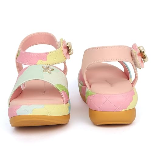 SIYA Flat for Kids Girls Wedge Sandal Pink