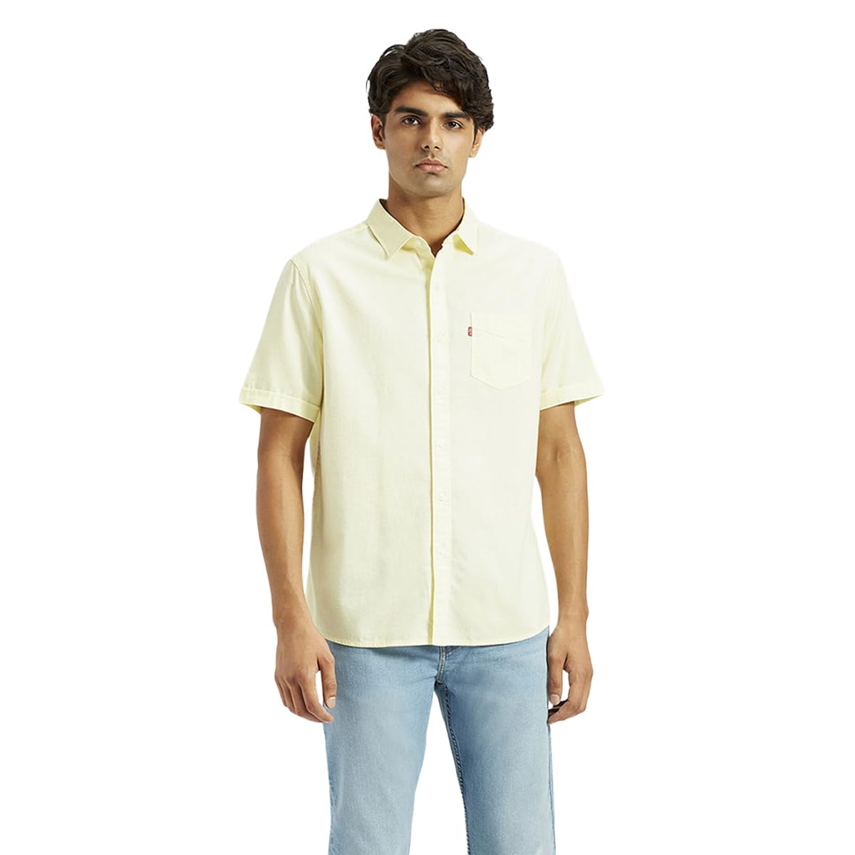 Levi's Men's Regular Fit Shirt (32908-0366_Yellow