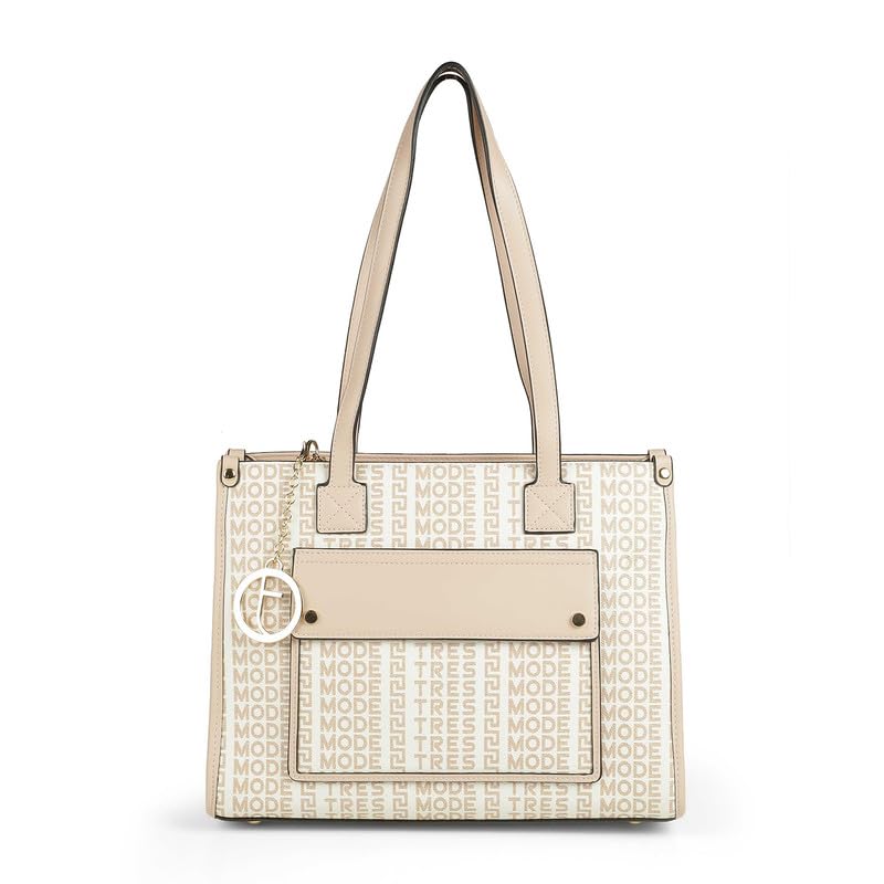 tresmode RIGA Beige Women's Vegan Leather Handbag