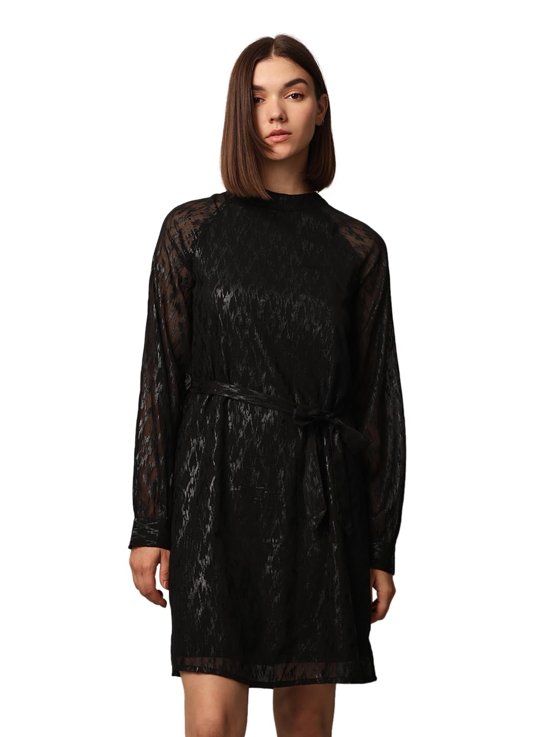 ONLY Women Fit and Flare Black Dress