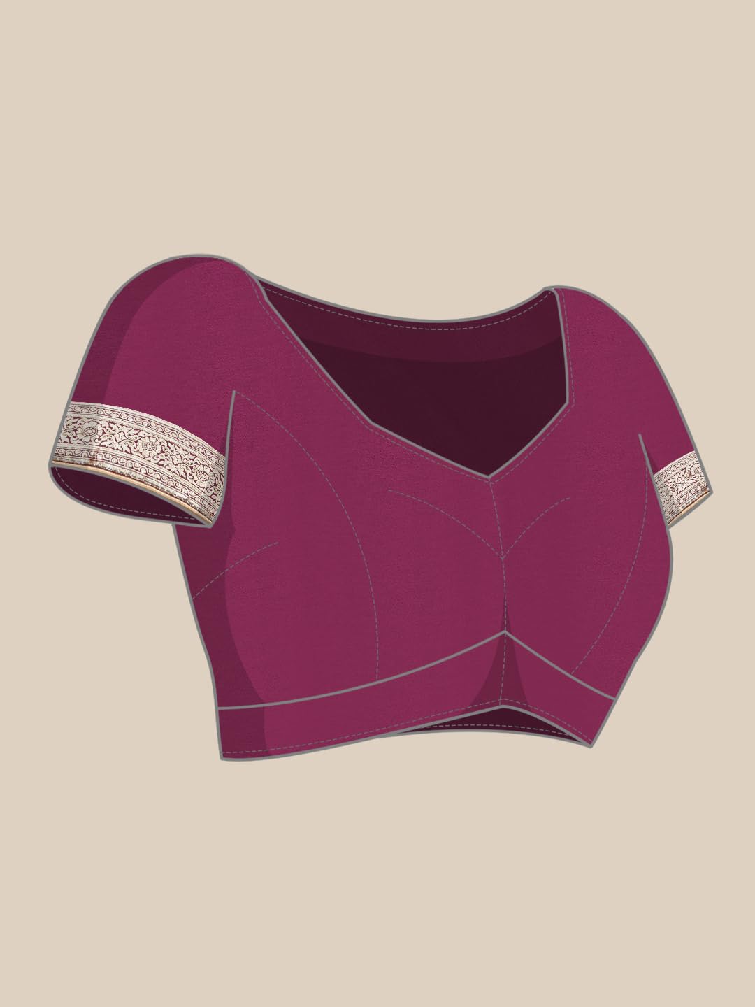 MOHEY Wine Art Silk Hand EMBROIDERY|Cutdana|Stone|Zari Weave Saree for Women