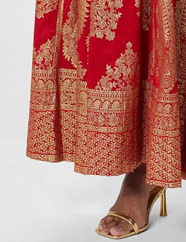 BIBA Women Printed Mix and Match(Skirt CO19862_RED_L)