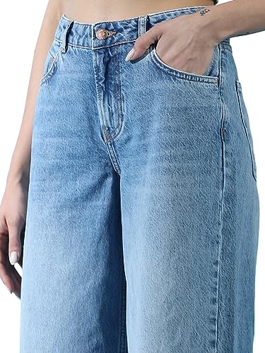 ONLY Women's Regular Jeans (15267017-Medium Blue Denim_Medium 31)