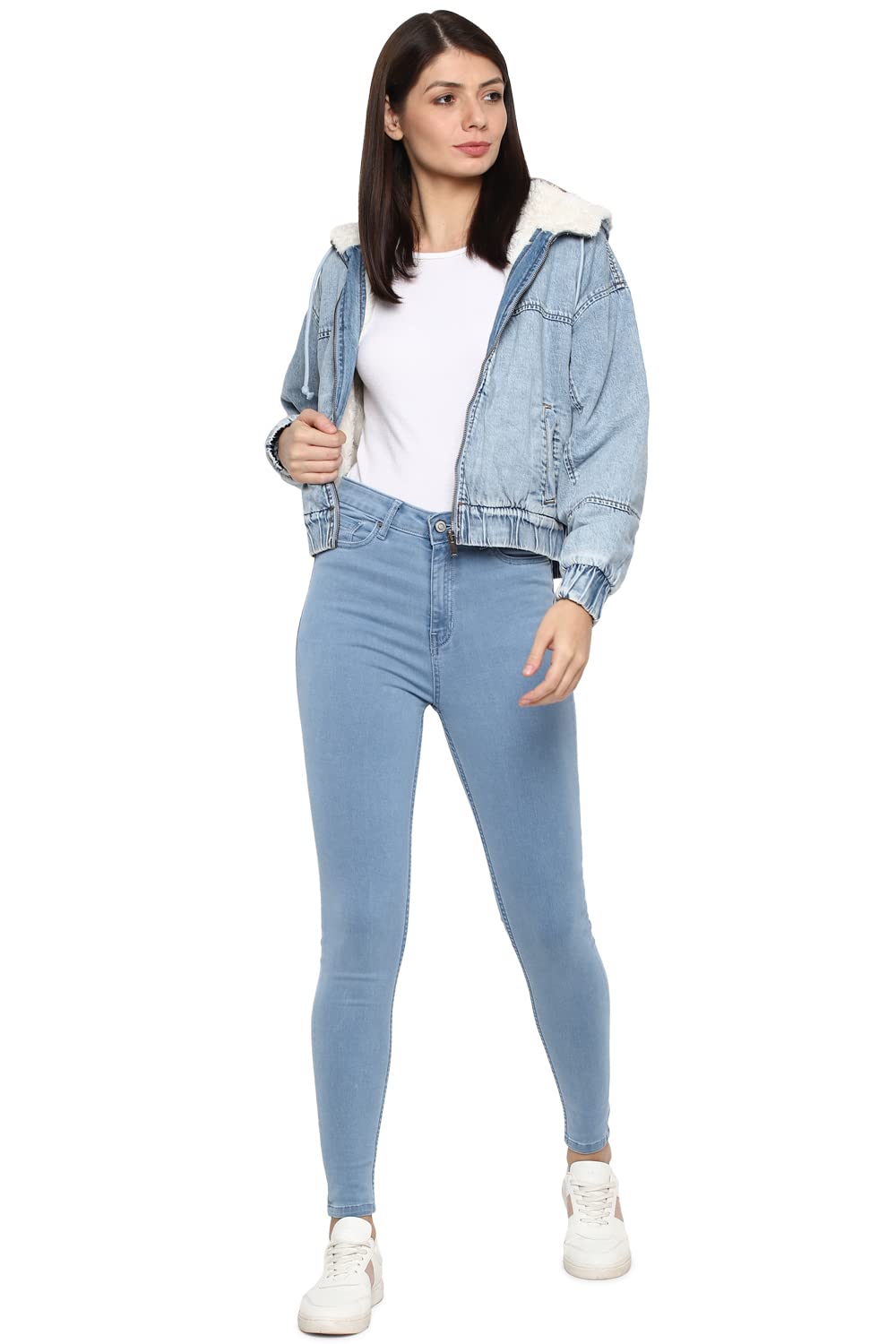 Allen Solly Women's Skinny Jeans (AHDNCSSFD97197_Blue_30)