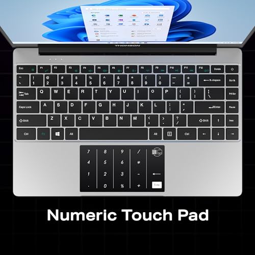 Thomson NEO 14.1 Inch IN-P14C Intel Celeron Dual Core N4020 Processor & Window 11 Home Notebook (4 GB RAM DDR4/ 128 GB SSD/Numeric Touch Pad/Thin & Light Weight/Silver)