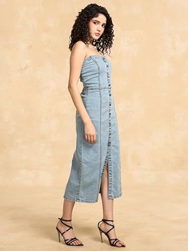 Kazo Jackson Midi Dress Blue