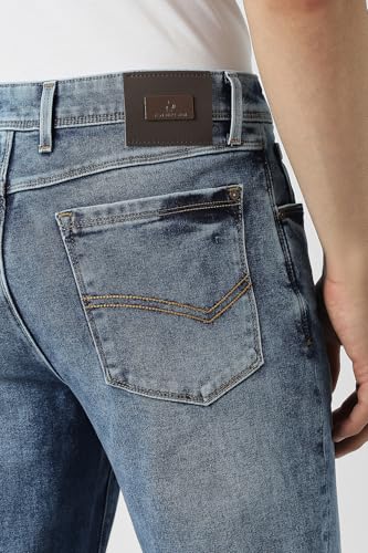 Van Heusen Men's Regular Jeans (VXDNCRTFK93349_Blue