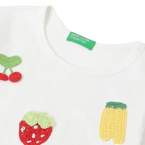 United Colors of Benetton Regular Fit Round Neck Embroidered T-Shirt