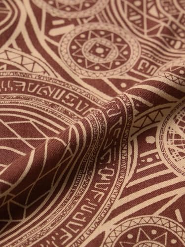 The Souled Store Marvel: Doctor Strange Men and Boys Short Sleeve Spread Collar Brown All Over Printed Casual Trendy Easy to Style Drop Shoulder Streetwear Cotton Oversized Shirt