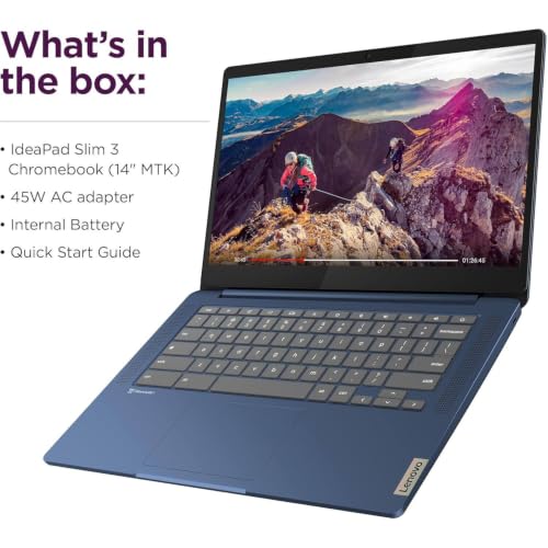Lenovo 14" FHD Laptop 2026 Edition, IdeaPad Slim 3 Touchscreen Chromebook