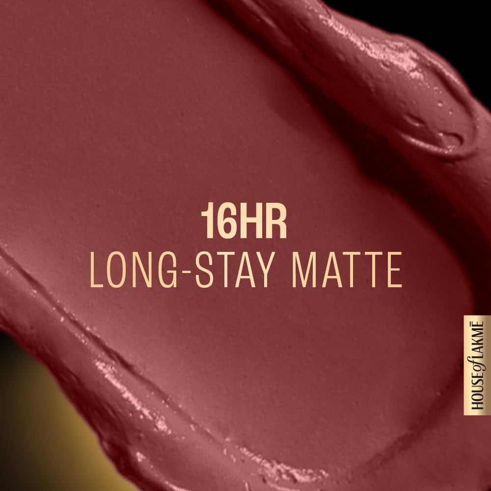 Lakme Forever Matte Liquid Lip Colour, Long-Lasting Liquid Lipstick, Lightweight & Transferproof, Smudgeproof - Nude Dream, 5.6ml