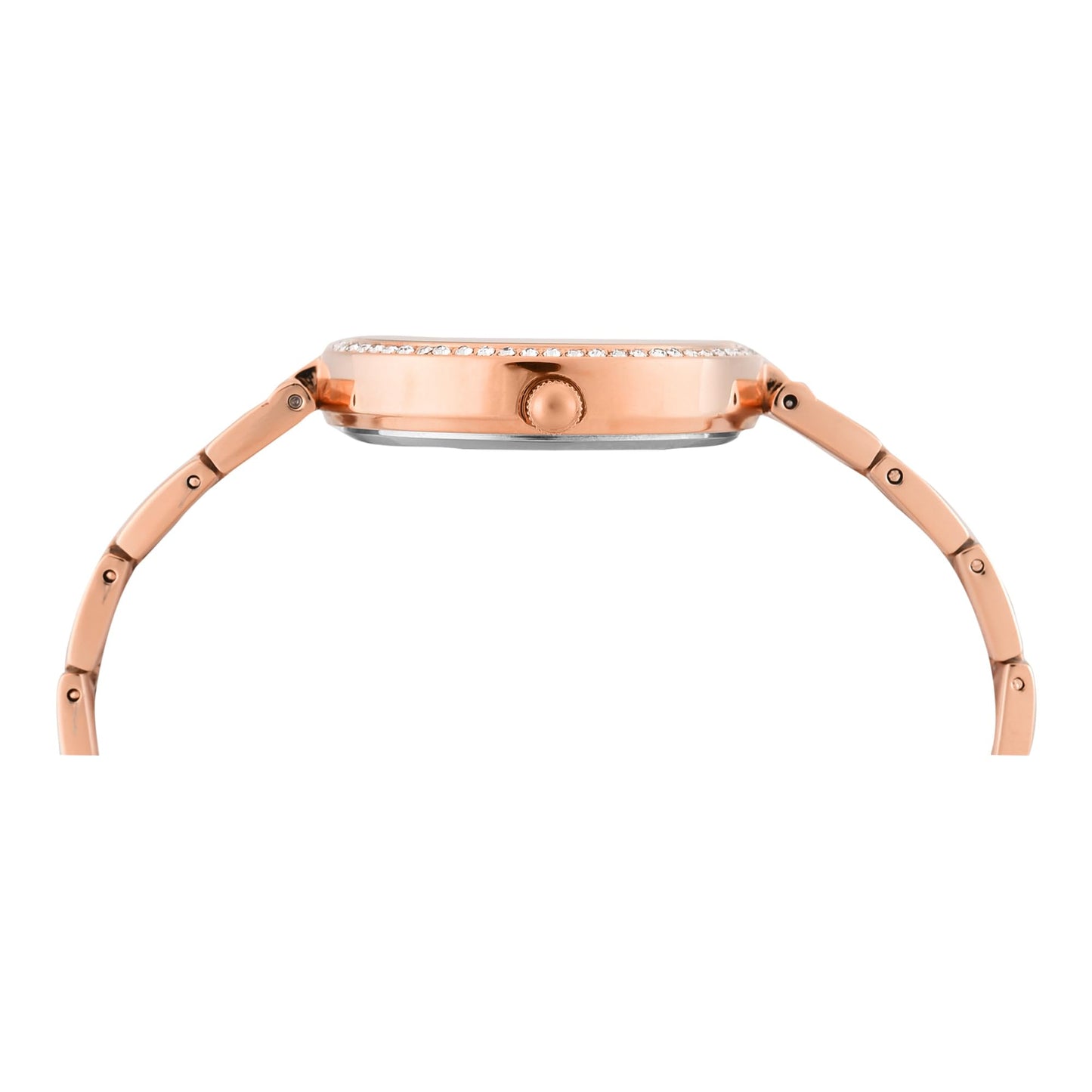 TIMEX Rose Gold Round Dial Analog Women's Watch - TWEL22502