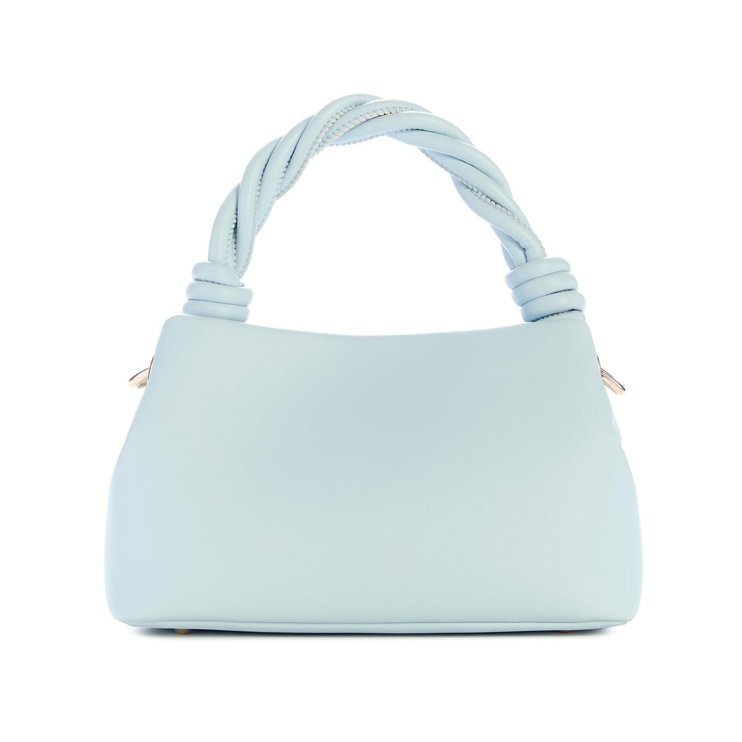 GUESS Powder Blue Solid Sansa Top Handle Crossbody Bag