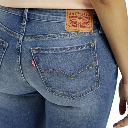 Levi's Women's Mid Rise 711 Skinny Fit Blue Jeans