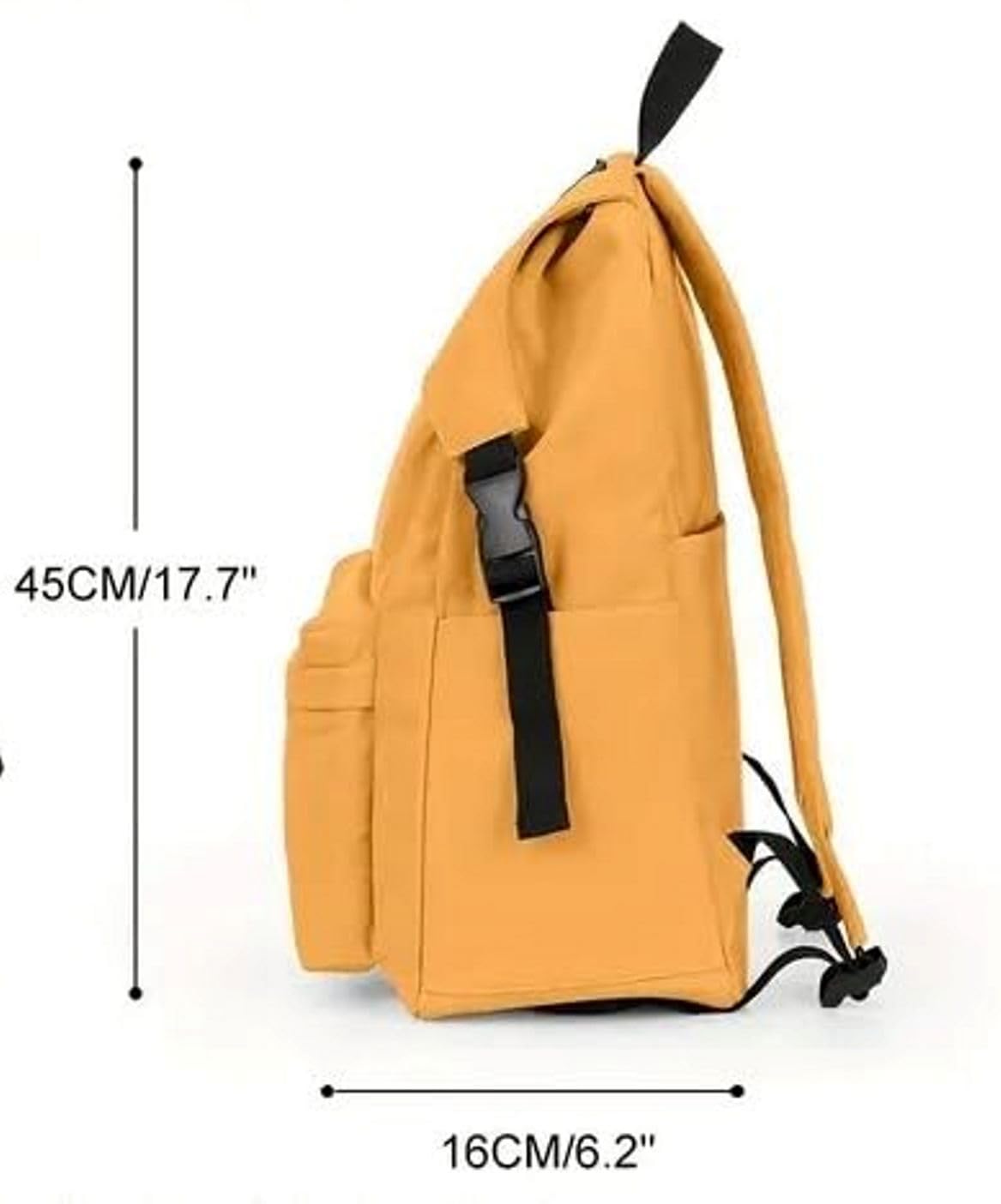 MUCHOVA Stylish Backpack for Women Basic Travel Bag for Stylish Women Lightweight College Backpack for Girls (Yellow)