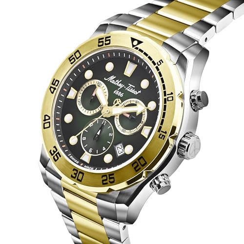 Mathey-Tissot Swiss Made Bolton II Quatrz Multicolor Dial Analog Watch for Men - H121CHBV