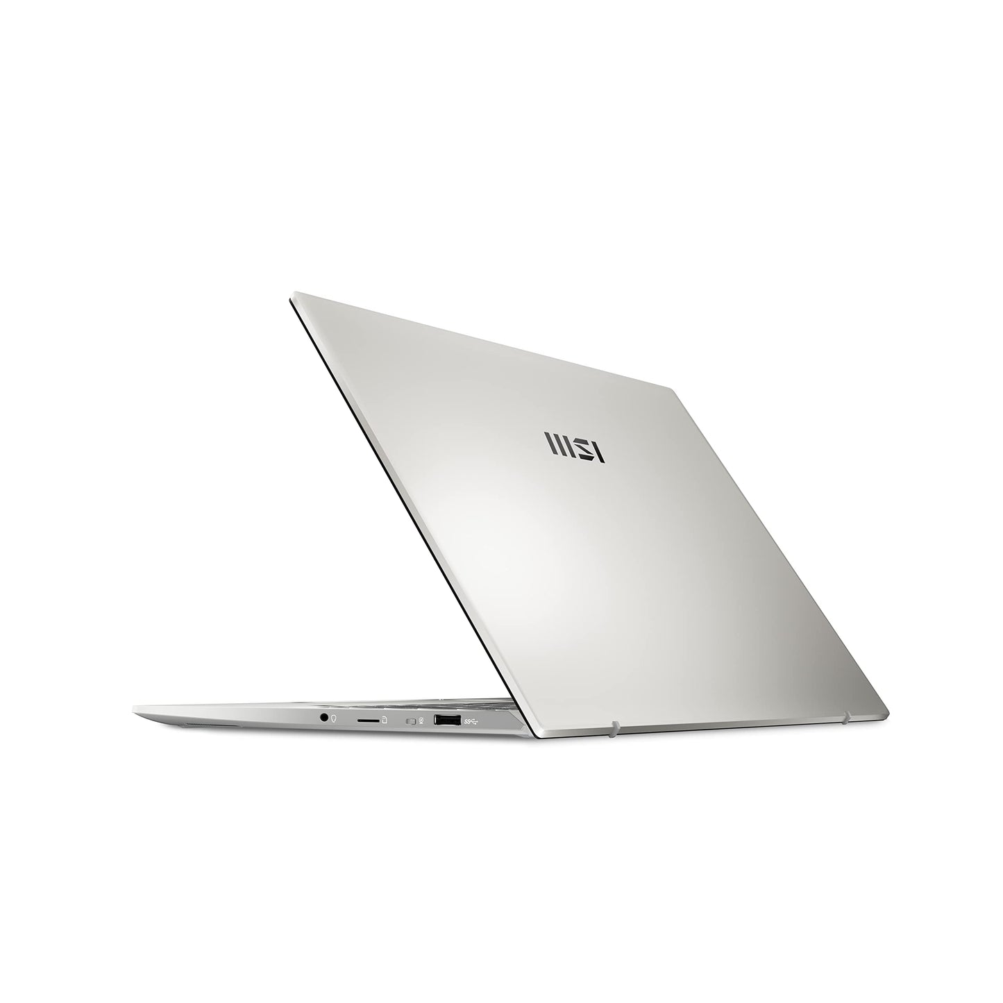 MSI Prestige 14H, Intel 12th Gen. i5-12450H, 36CM FHD+ 60Hz Laptop (8GBx2/512GB NVMe SSD/Windows 11 Home/NVIDIA RTX 2050, GDDR6 4GB Graphics/Urban Silver/1.49Kg), B12UCX-412IN