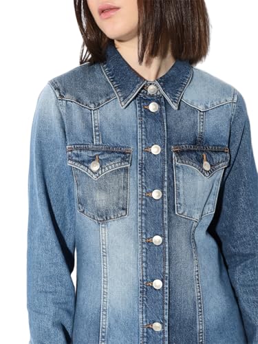 ONLY Women Blue Shirt Dress