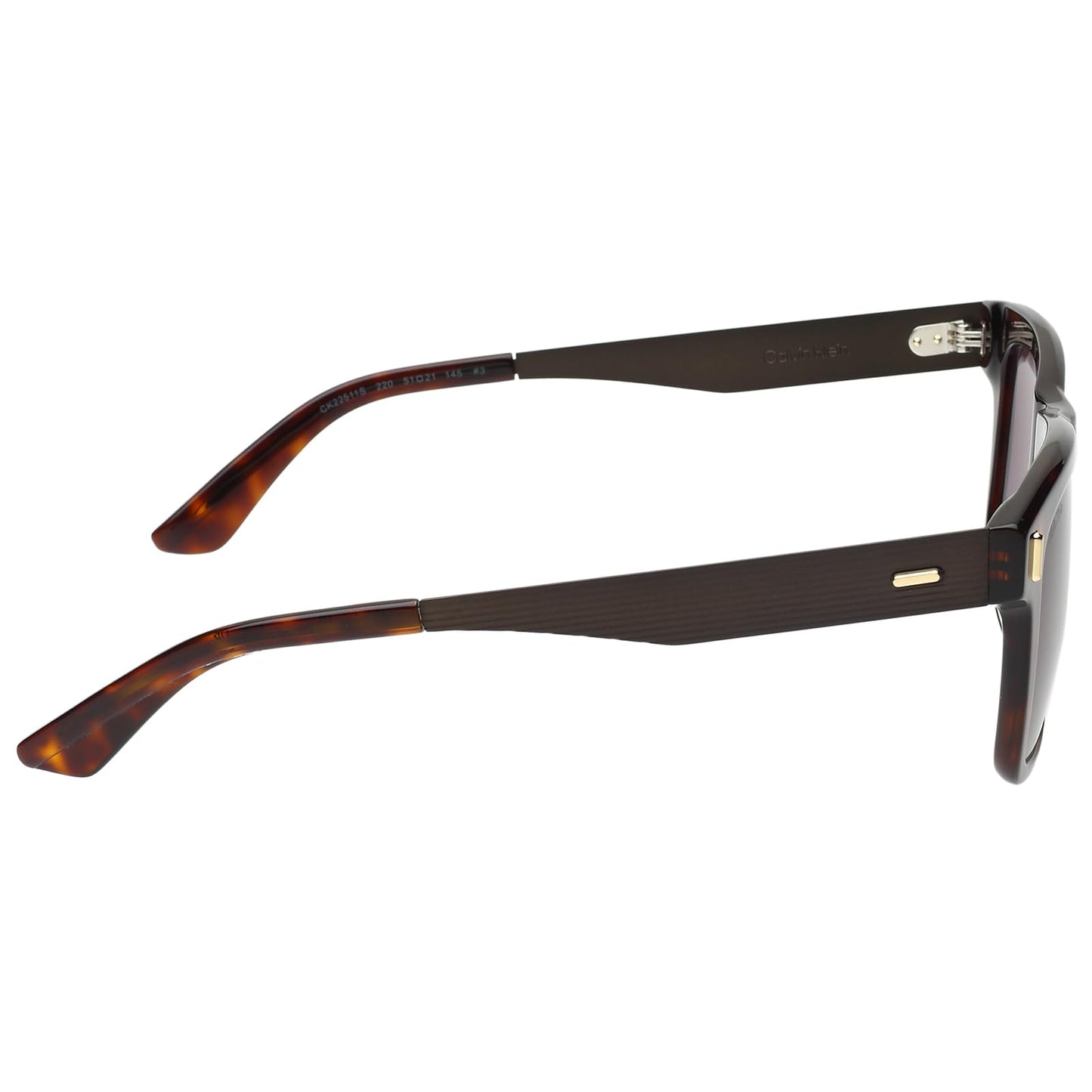 Calvin Klein|Brown Full Frame Square Sunglasses|100% UV Protected (Uv 400) Grey Lens|Men's & Women's|Small|CK 22511 220 51 S