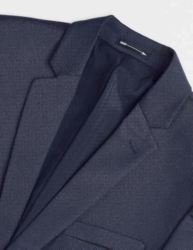 Arrow Men's Zero Calorie Slim Fit Textured Suit (ARAISU5604_Navy_36)